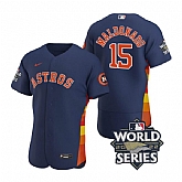 Astros 15 Martin Maldonado Navy Nike 2022 World Series Flexbase Jersey,baseball caps,new era cap wholesale,wholesale hats